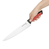 Couteau de cuisine Hygiplas Pro rouge 25cm - NISBETS