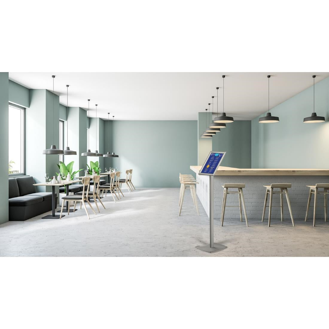 Porte-affiche Europel avec cadre clipsable A4 25mm