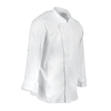Veste de cuisine mixte légère à fermeture éclair Hartford Chef Works Urban blanche - NISBETS