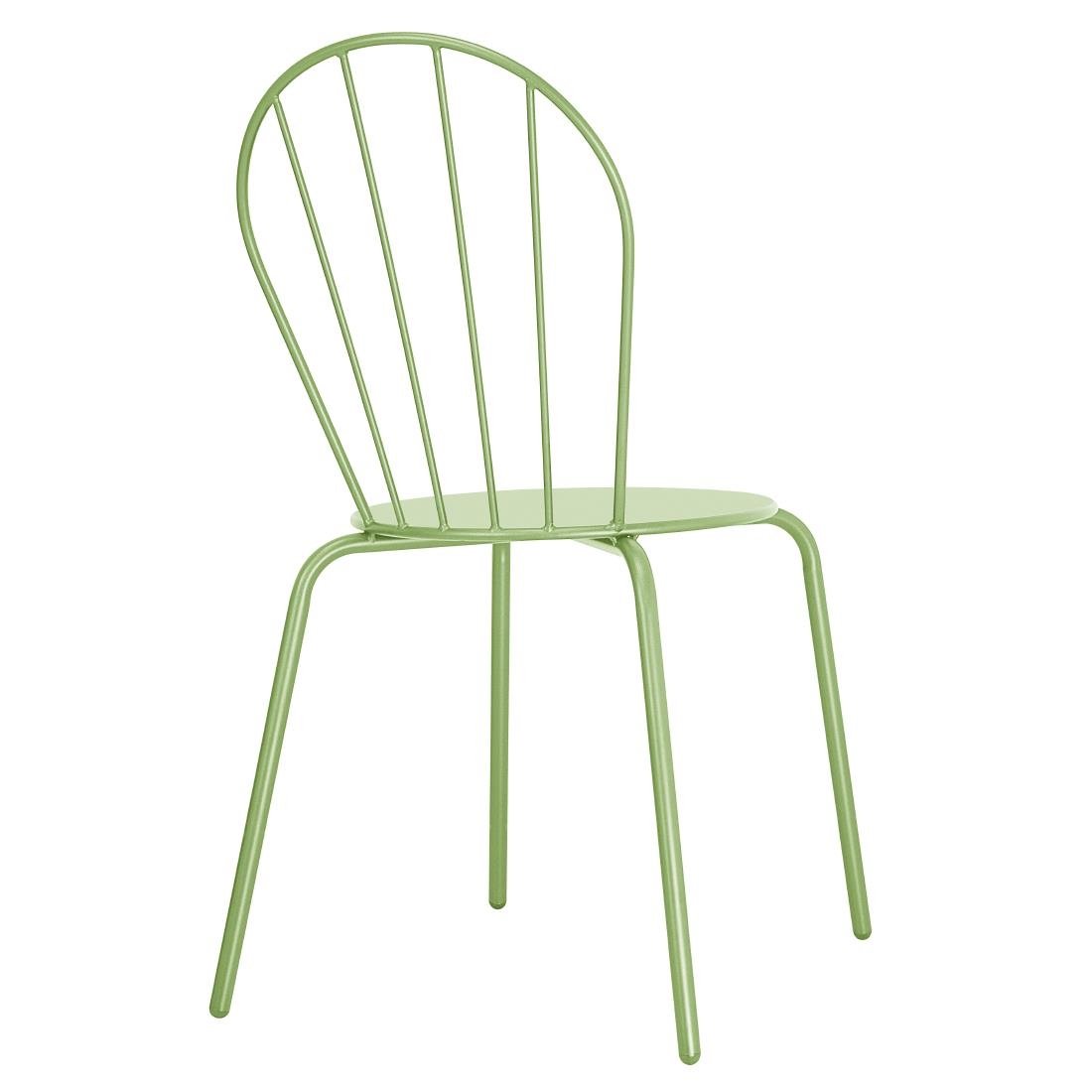 Chaises Bolero Adeline vert clair (lot de 4) - NISBETS