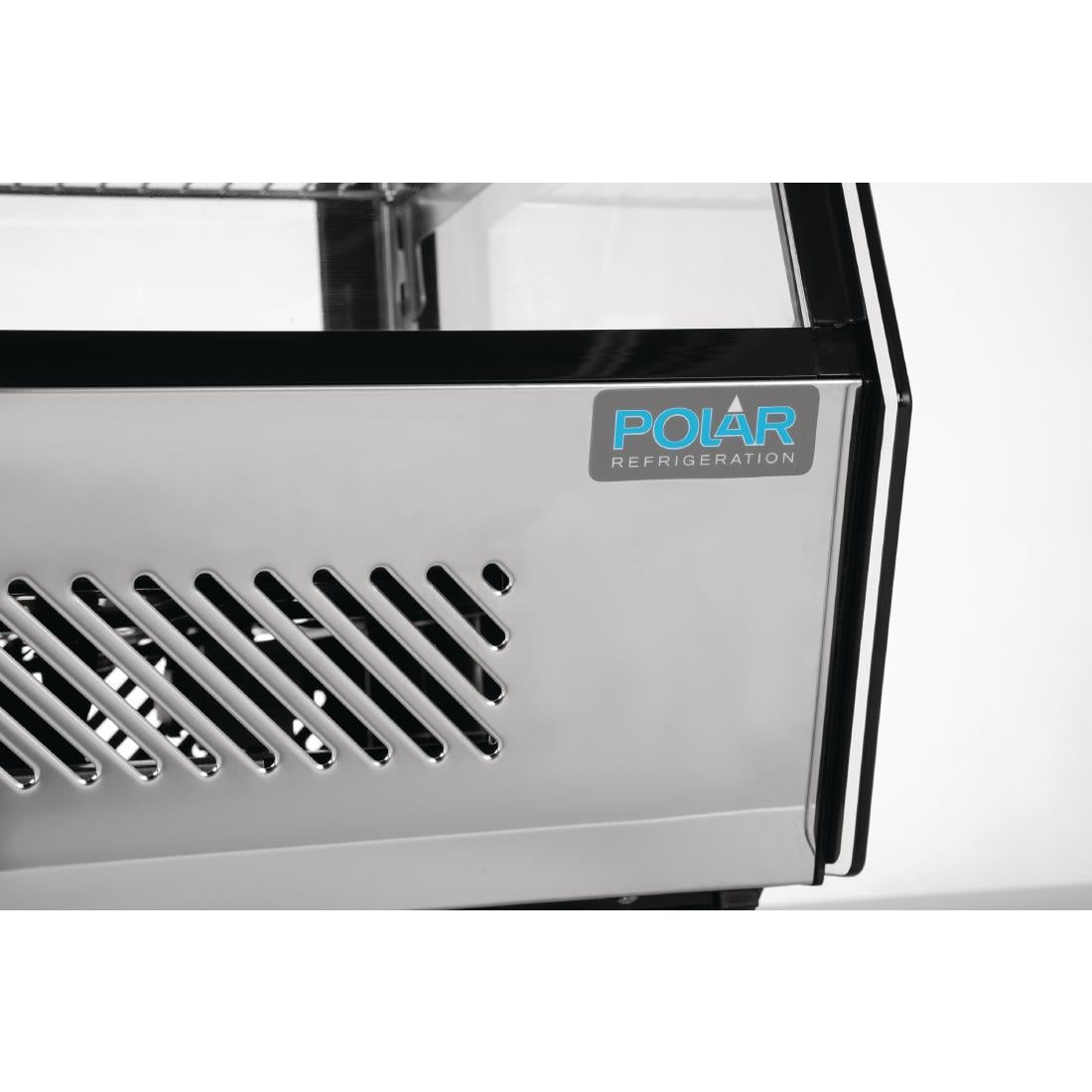 Vitrine de comptoir réfrigérée économe en énergie Polar Série G noire 160L - FRANCE CHR