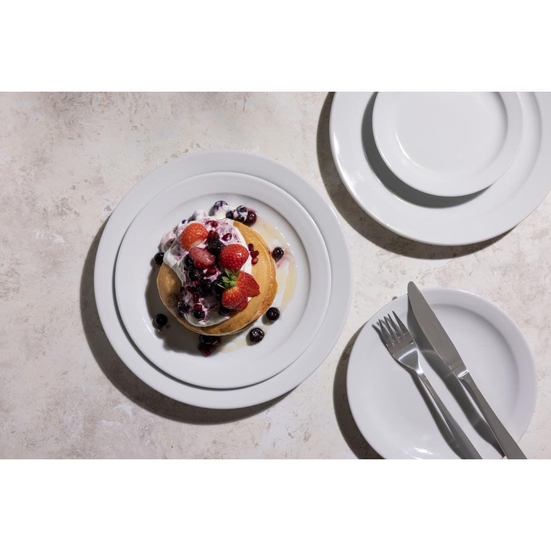 Assiettes À Bord Étroit Olympia Athena 284mm (Lot de 6) - NISBETS