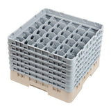 Casier à verres 36 compartiments Camrack Cambro beige hauteur max 298mm - NISBETS