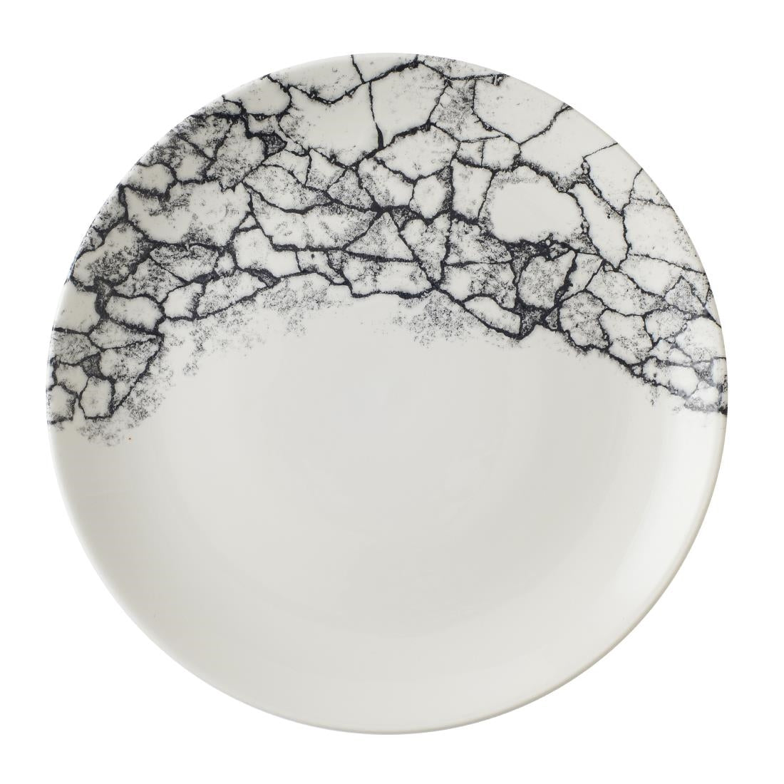 Assiettes rondes Churchill Kintsugi Accents Quartz Black Evolve 260mm (Lot de 12)