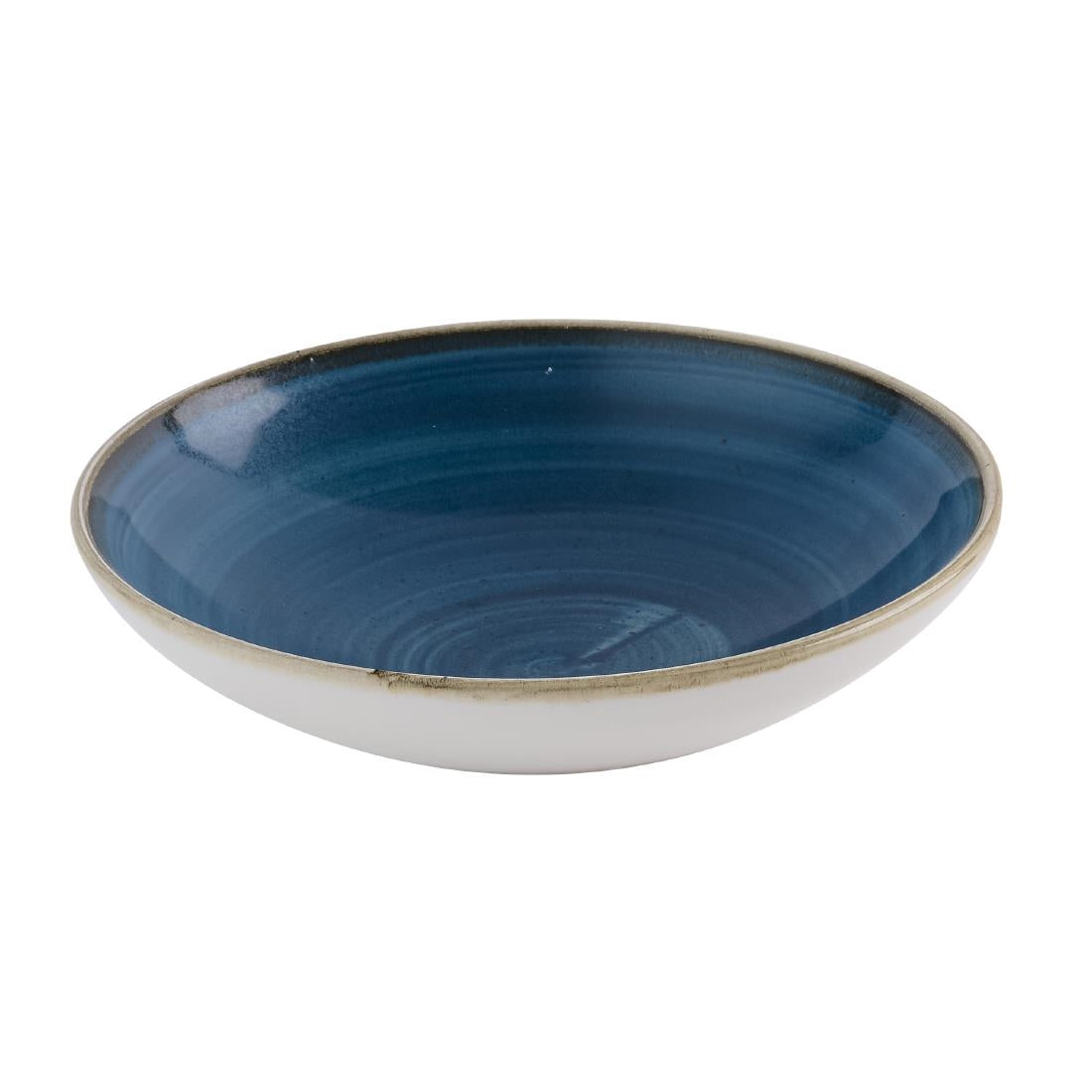 Assiettes coupe ronde Churchill Stonecast Java Blue 184mm (Lot de 12)
