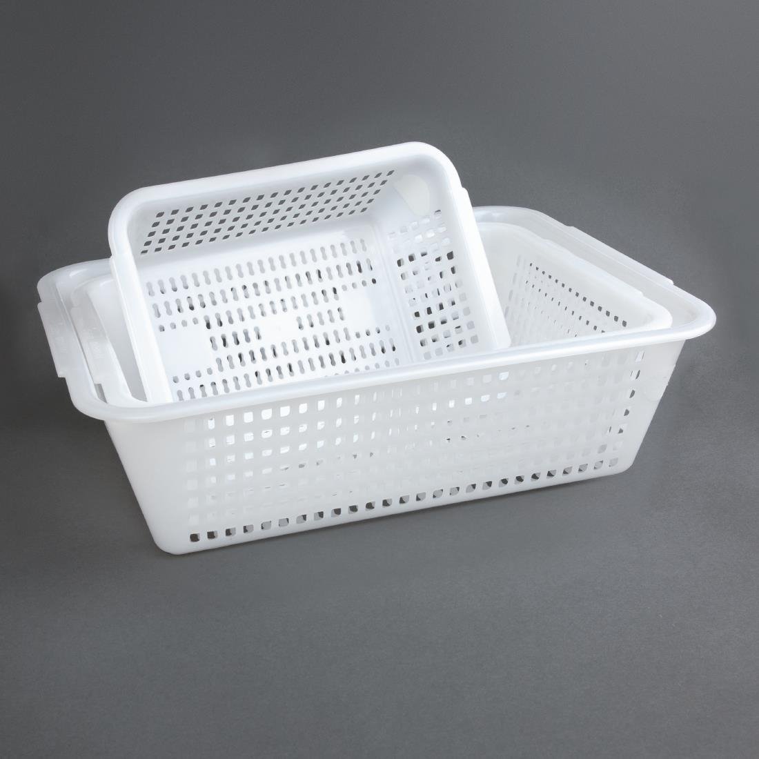 Passoire rectangulaire blanche Vogue 395 x 303mm - NISBETS