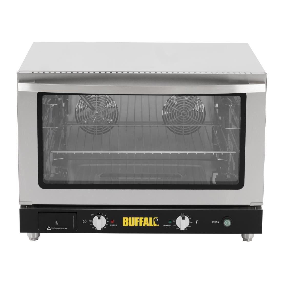 Four pâtissier à convection 4 niveaux avec humidificateur Buffalo 100 L triphasé - NISBETS