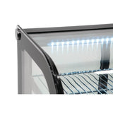 Vitrine de comptoir réfrigérée économe en énergie Polar Série G noire 120L