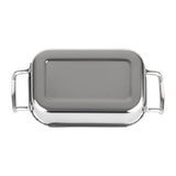 Plat de présentation en inox rectangulaire Olympia 140x90mm
