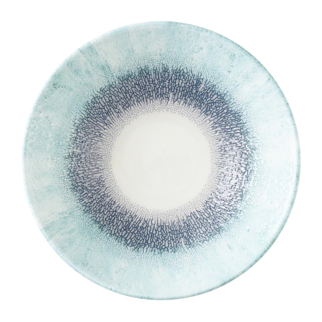 Assiettes creuses rondes Churchill Studio Prints Fusion Blue 203mm (Lot de 6)