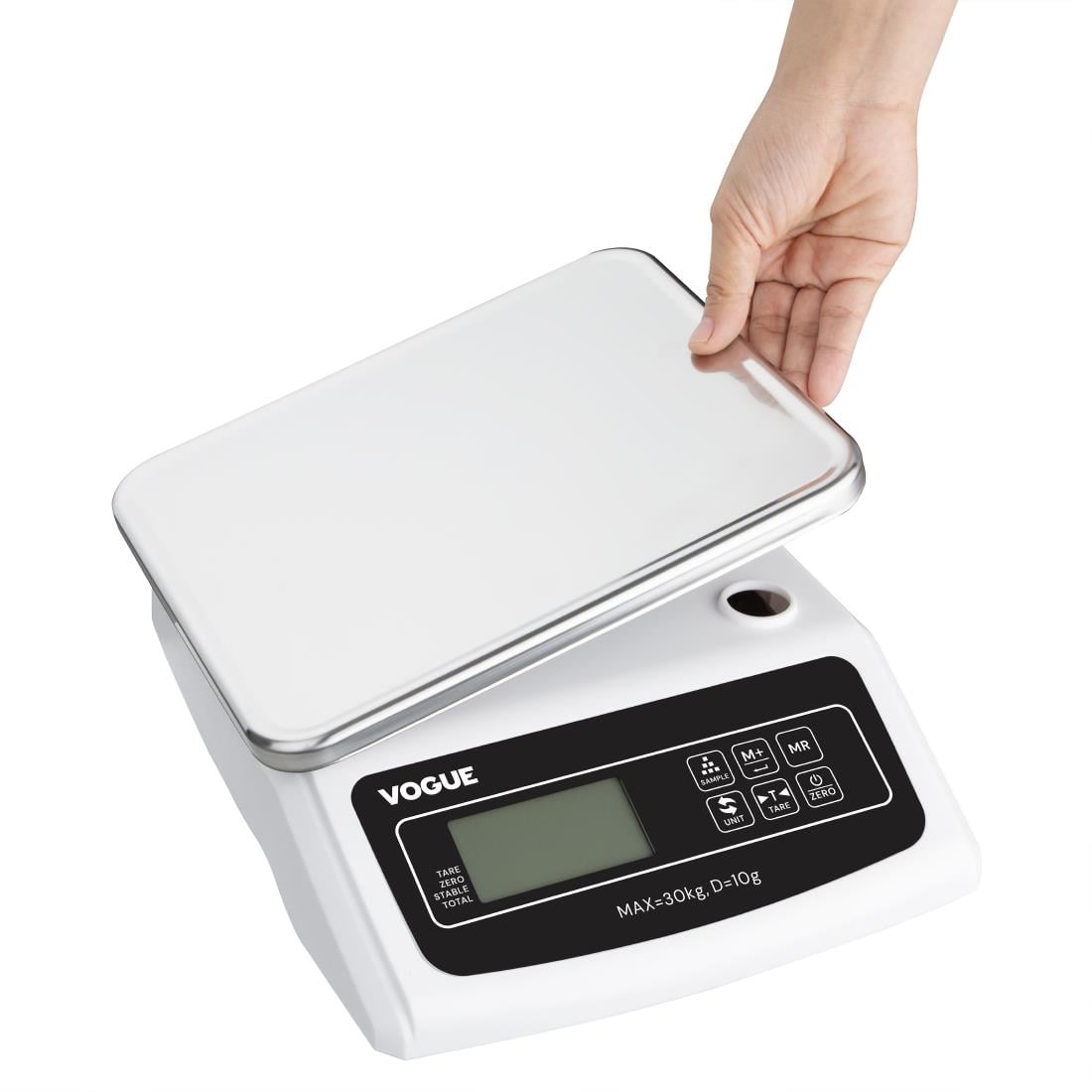 Balance électronique à plateau Vogue 30 kg - NISBETS