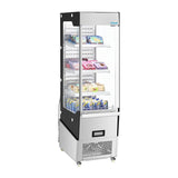 Vitrine réfrigérée positive libre-service Slimline Polar série G avec porte 220 L - NISBETS