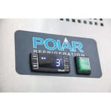 Table réfrigérée positive 2 portes Polar Série U avec dosseret 282L
