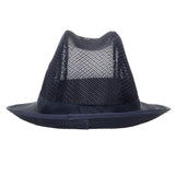 Chapeau Trilby bleu marine avec résille - NISBETS