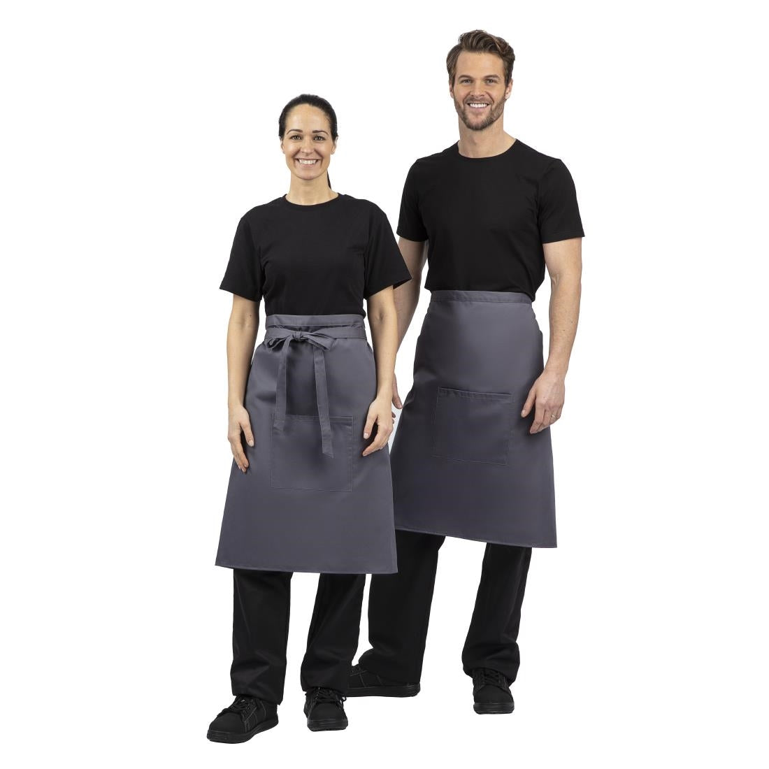 Tablier serveur Whites gris anthracite - NISBETS