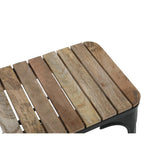 Banc d'intérieur à lattes en bois de manguier et cadre - NISBETS