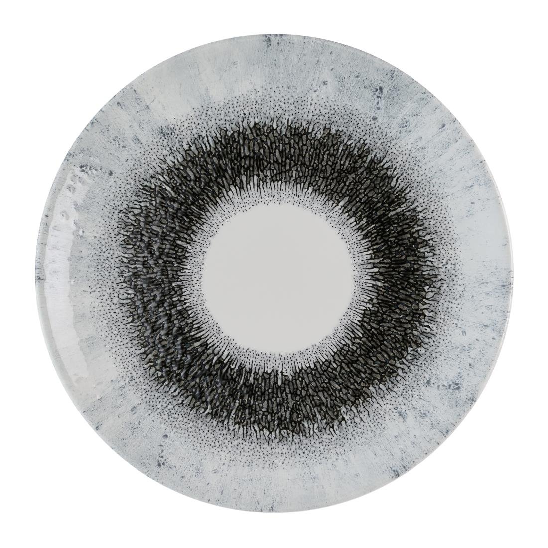 Assiettes rondes Churchill Studio Prints Fusion Black Evolve 260mm (Lot de 12)