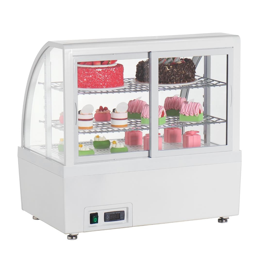 Vitrine réfrigérée de comptoir Polar série C blanche 100L