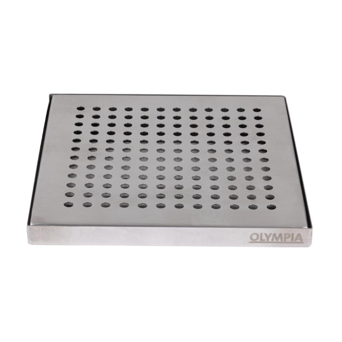 Bac de récupération de bar en inox Olympia 150x150 mm - NISBETS