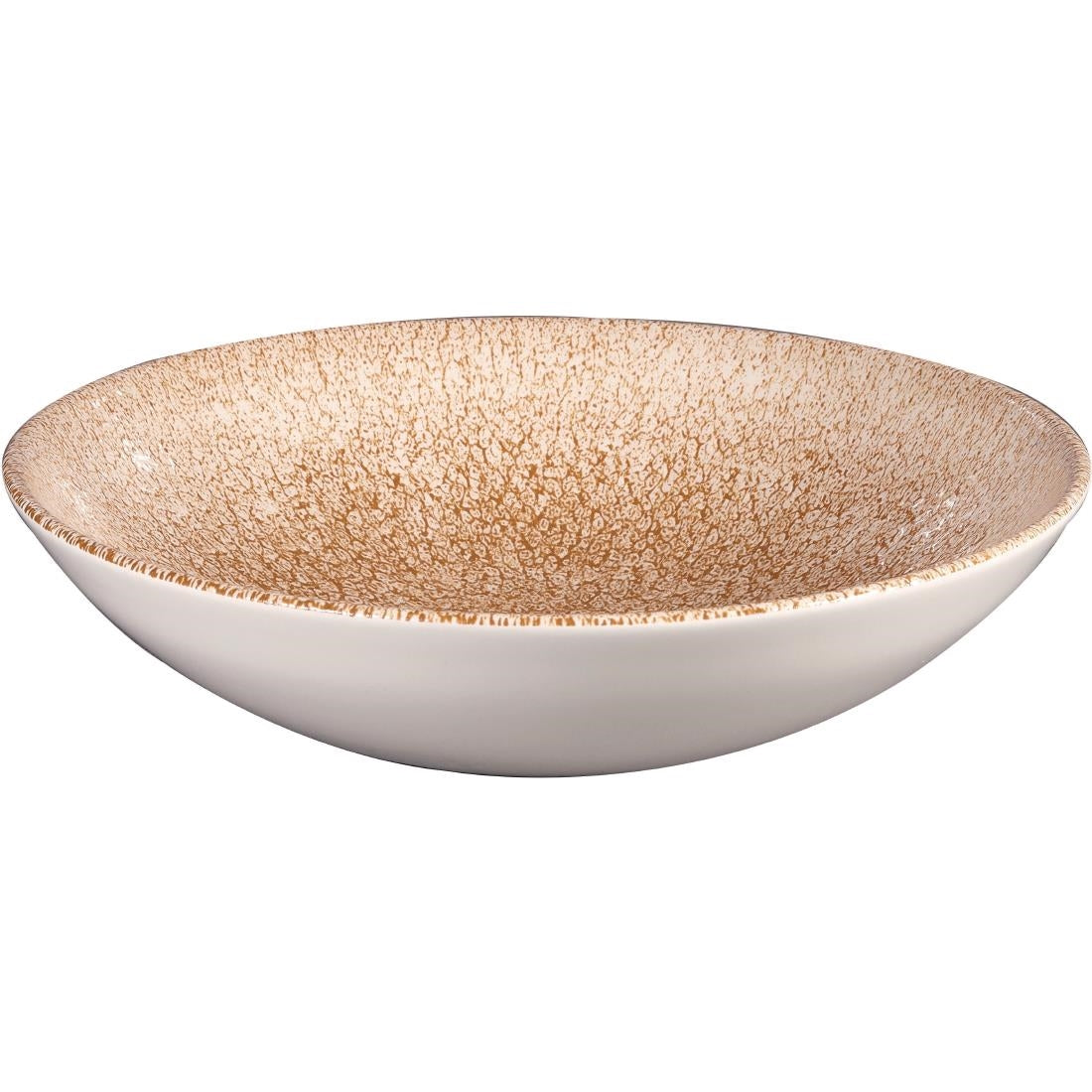 Assiettes coupe ronde Churchill Studio Prints Raku Garnet Orange 182mm (Lot de 12)