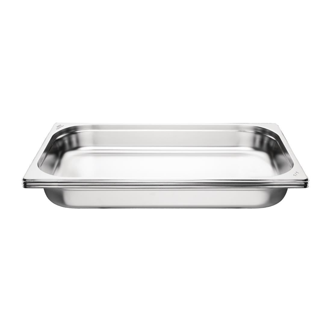 Bacs GN 1/1 inox 65mm Nisbets Essentials (lot de 3)