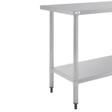 Table inox Nisbets Essentials 120 x 60 cm - NISBETS
