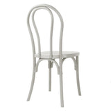 Chaises en résine style bois courbé Bolero Soho blanches (lot de 4)