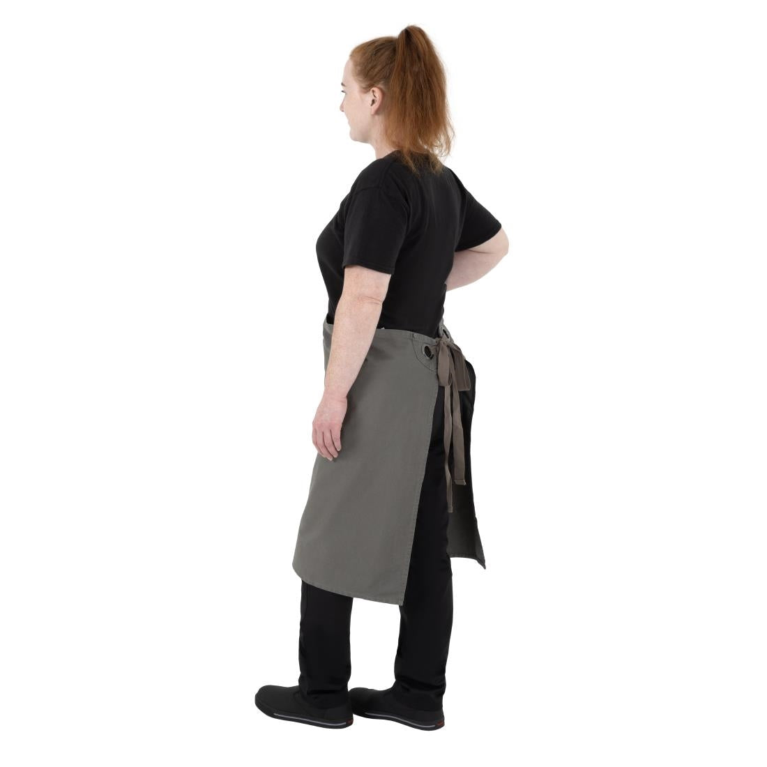Tablier bistro en toile de coton Southside kaki