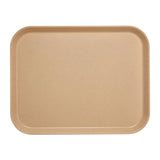 Plateau en polyester Versalite Cambro moka moucheté 45,7 cm - NISBETS