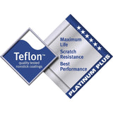 Poêle ovale en aluminium antiadhésif Vogue Teflon Platinum Plus 400mm