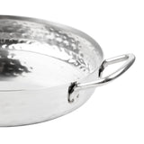 Plat double poignée en inox martelé Olympia Table Presentation 180mm