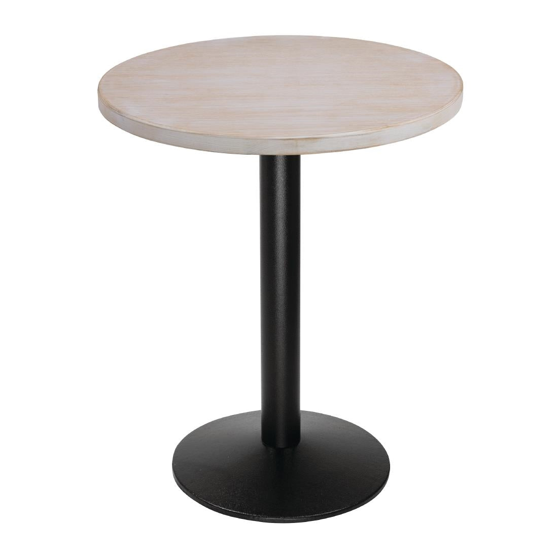 Plateau de table rond pré-percé blanc vintage Bolero 600mm - NISBETS