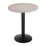 Plateau de table rond pré-percé blanc vintage Bolero 600mm - NISBETS