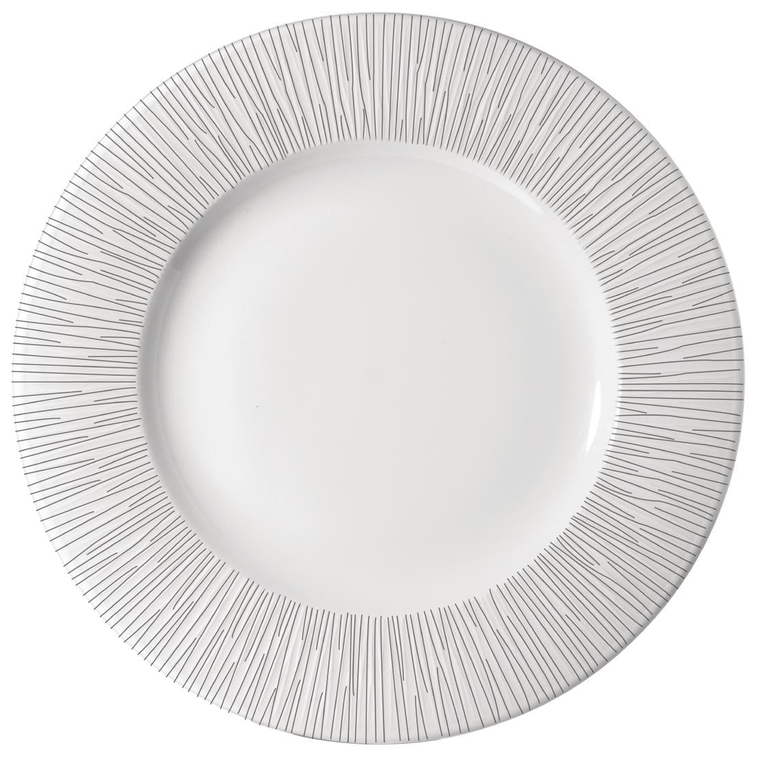 Assiettes à bord large Churchill Bambou 301mm (Lot de 12)
