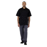 Veste de cuisine mixte Whites Vegas manches courtes noire - NISBETS