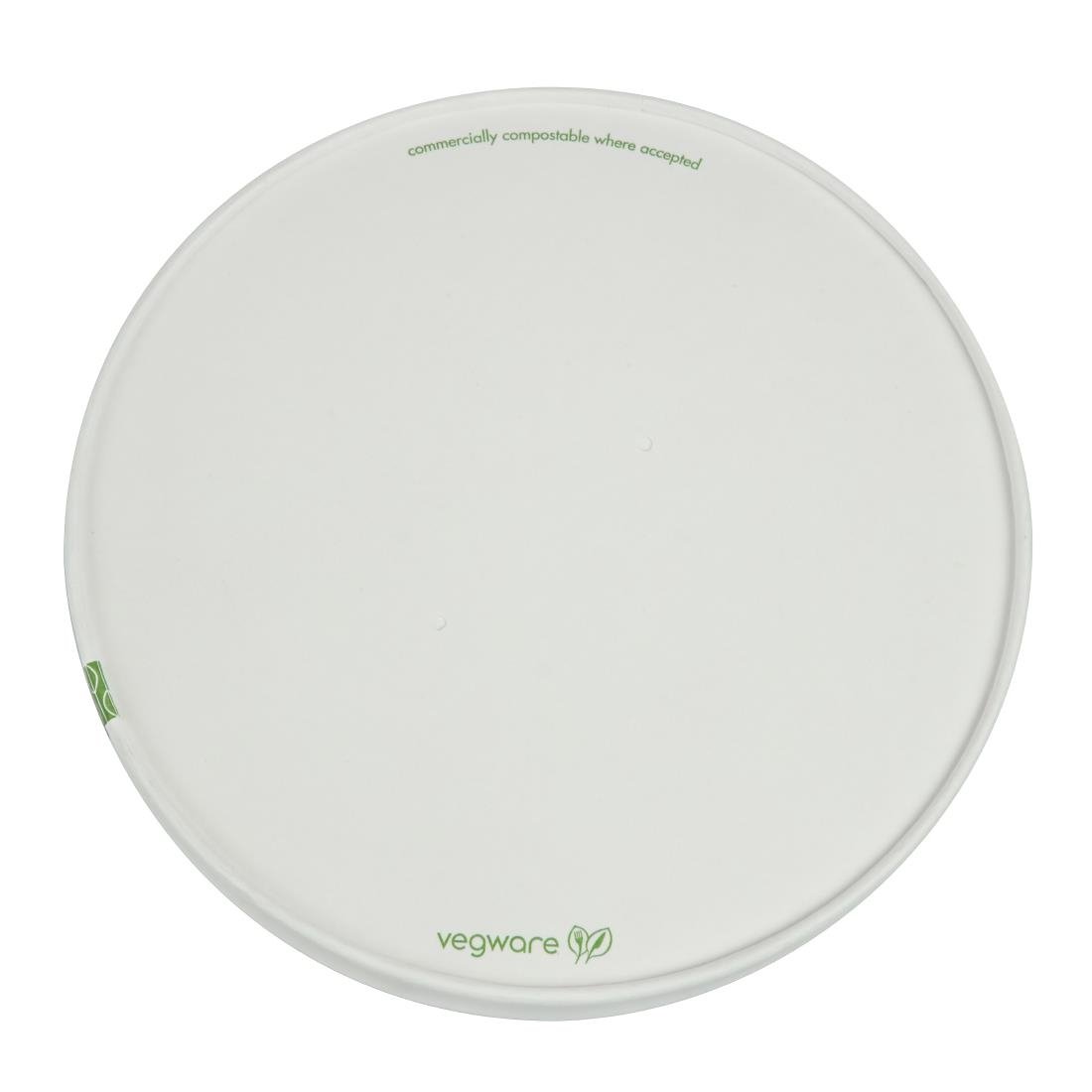 Couvercles à trous en carton doublé PLA série 185 Vegware (lot de 300) - NISBETS