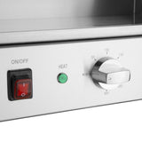 Plancha électrique en acier poli Buffalo
