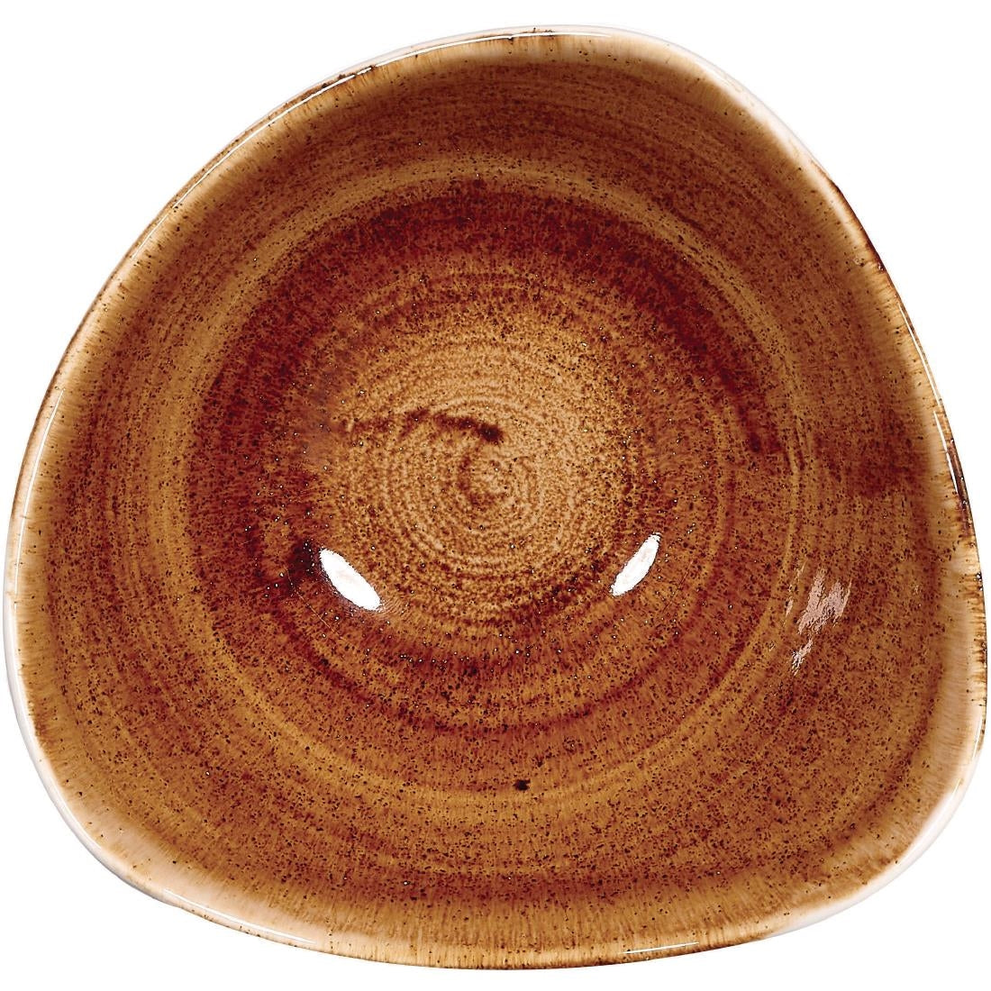 Bols triangulaires Churchill Stonecast Patina Vintage Copper 153mm (Lot de 12)