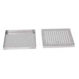 Bac de récupération de bar en inox Olympia 150x150 mm - NISBETS