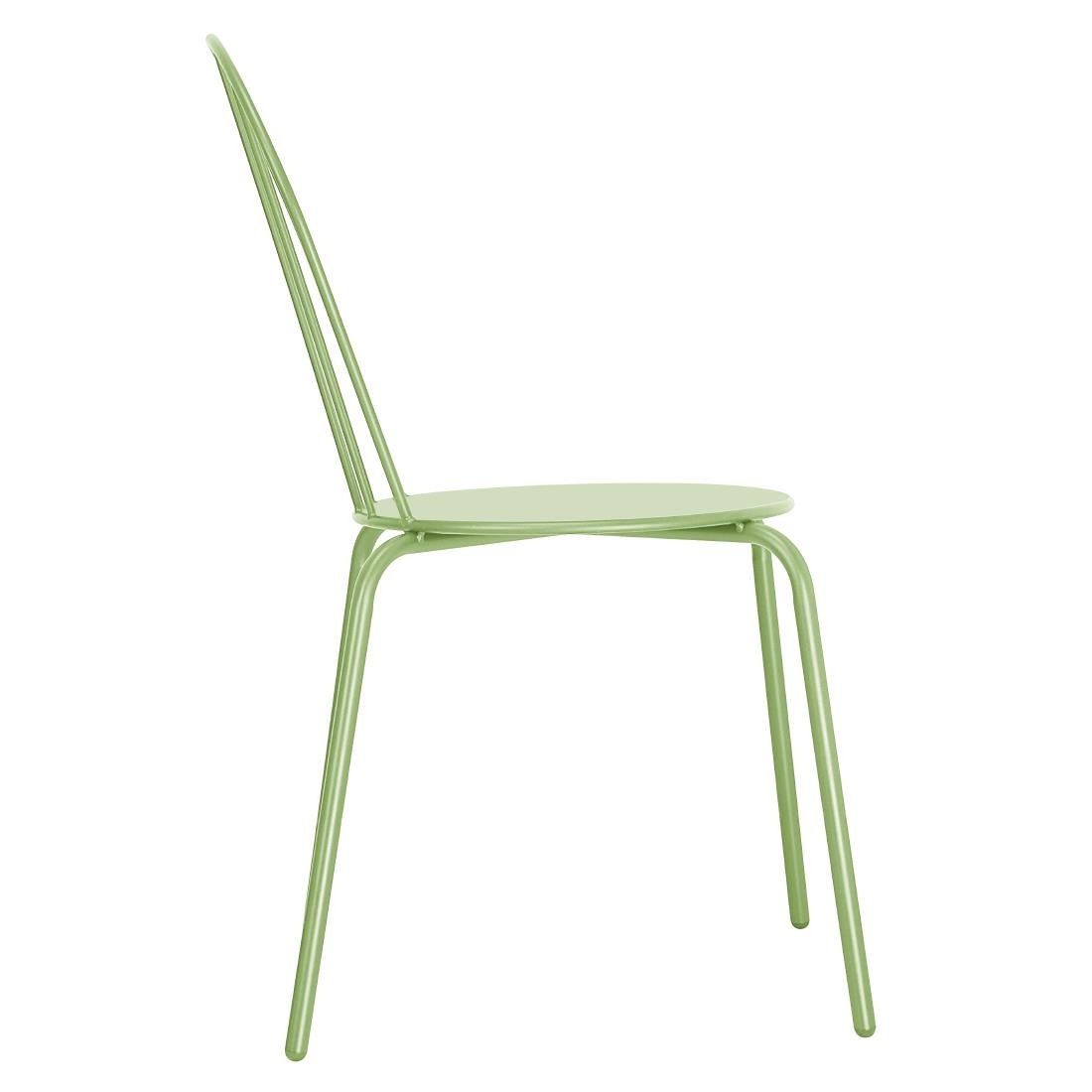Chaises Bolero Adeline vert clair (lot de 4) - NISBETS