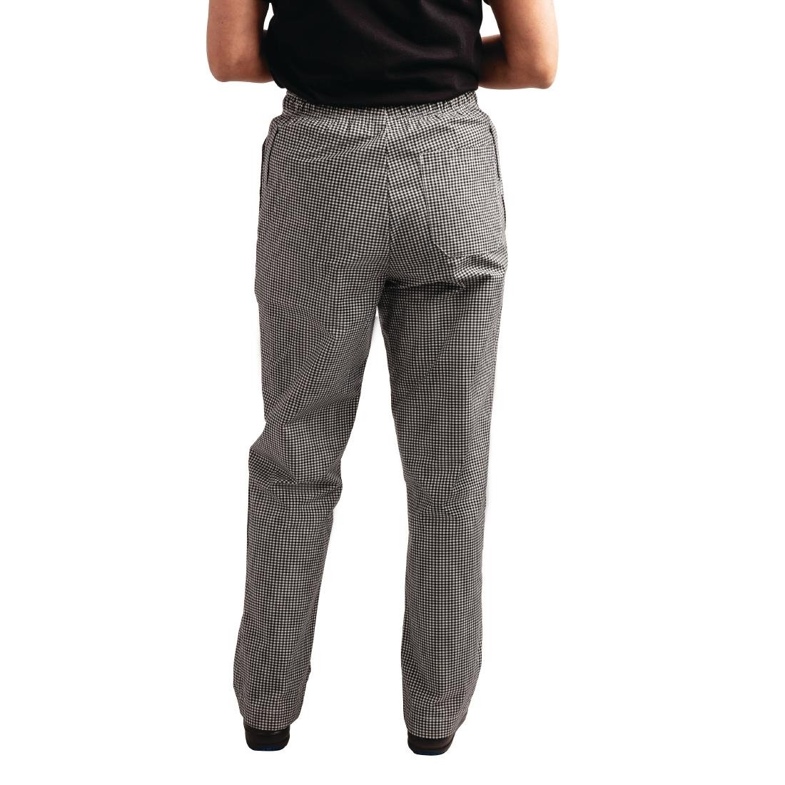 Pantalon de cuisine Whites Easyfit à petits carreaux noirs XS - NISBETS
