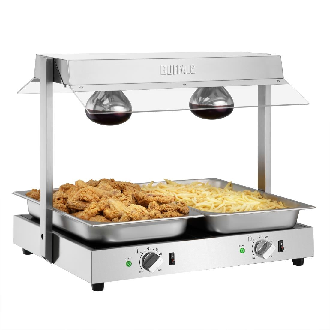 Portique chauffe-plat Buffalo 2x GN 1/1