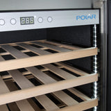 Cave à vin bi-zone Polar Série G inox 172 bouteilles