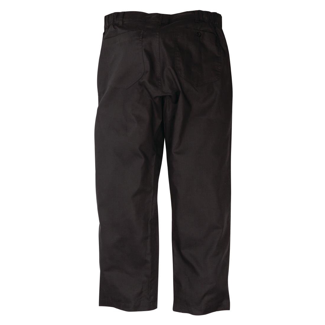 Pantalon de cuisine mixte Chef Works Professionnel chevrons noirs - NISBETS