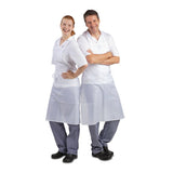 Tablier bavette déperlant Whites blanc - NISBETS