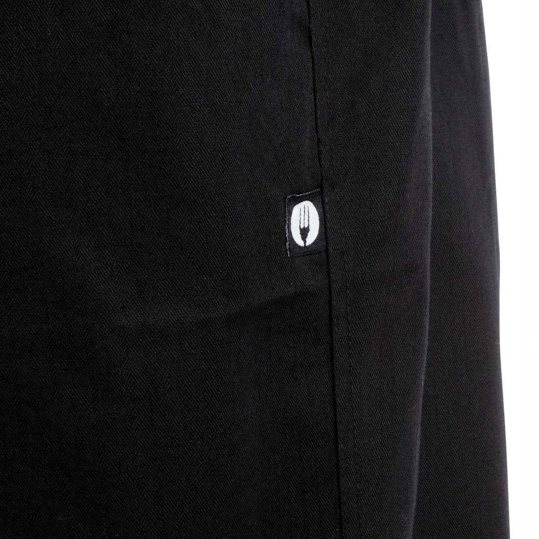 Pantalon de cuisine mixte Chef Works Professionnel chevrons noirs - NISBETS