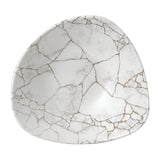 Bols triangulaires Churchill Studio Prints Kintsugi Agate Grey Lotus 228mm (Lot de 12)