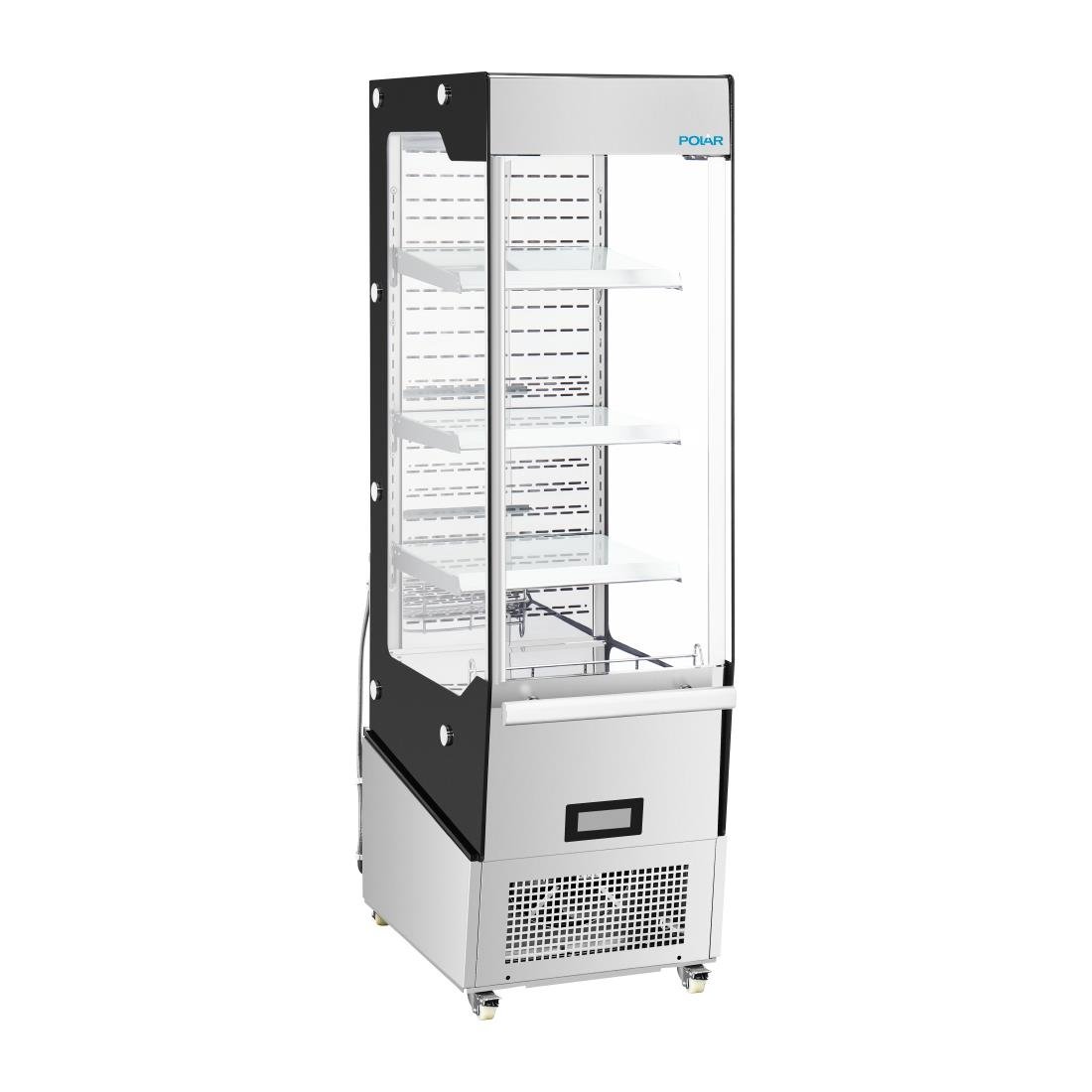 Vitrine réfrigérée positive libre-service Slimline Polar série G avec porte 220 L - NISBETS