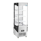 Vitrine réfrigérée positive libre-service Slimline Polar série G avec porte 220 L - NISBETS