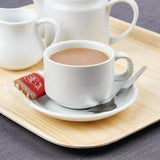 OFFRE SPÉCIALE Ensemble de tasses à thé et de soucoupes empilables Olympia Athena (lot de 24) - NISBETS